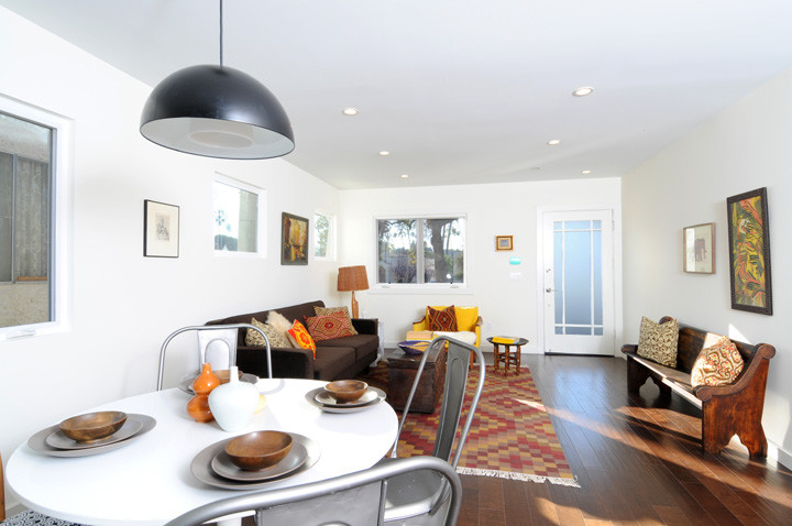 Eclectic living room photo in Los Angeles