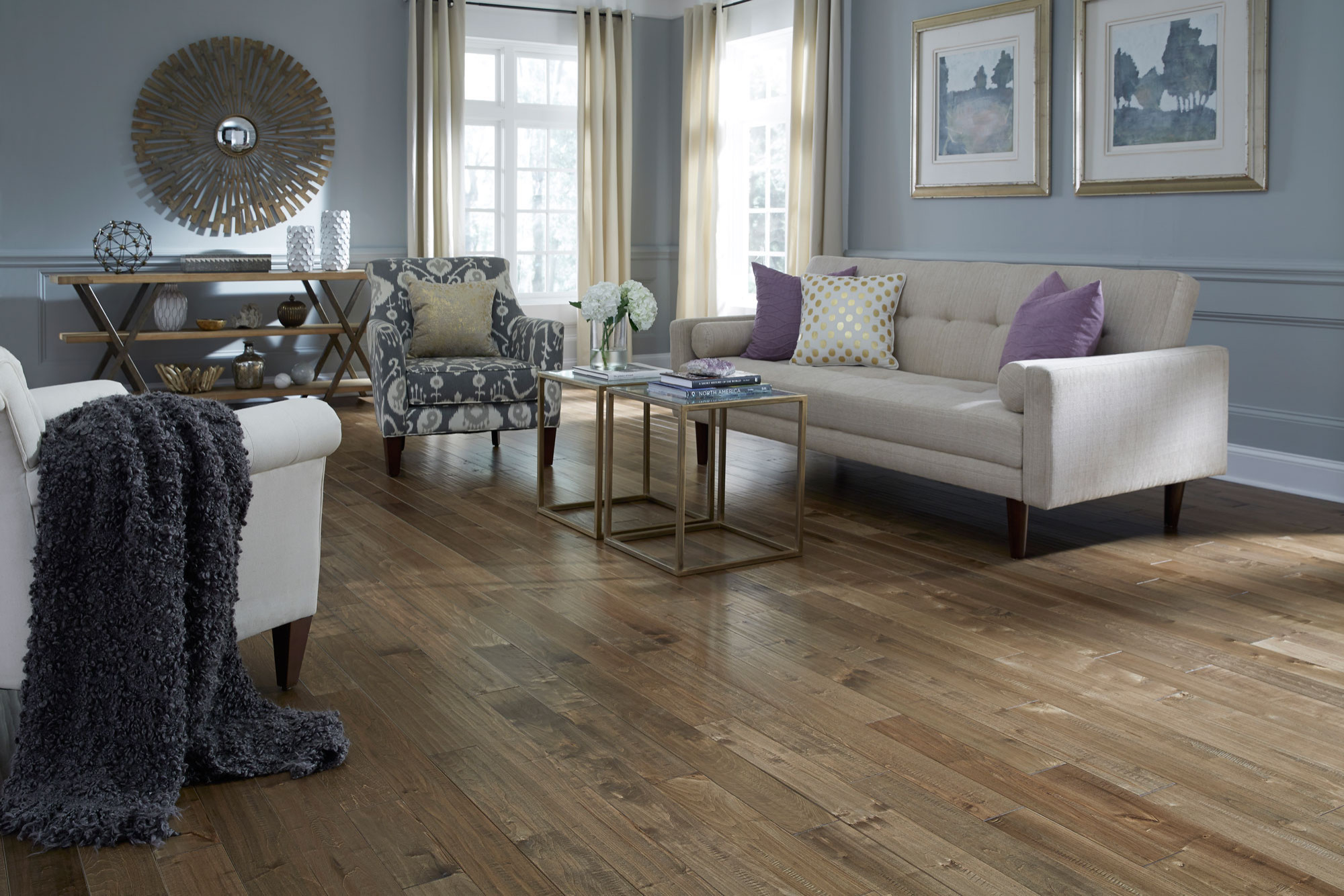 Gray Walls With Light Colored Wood Floors Floor Roma