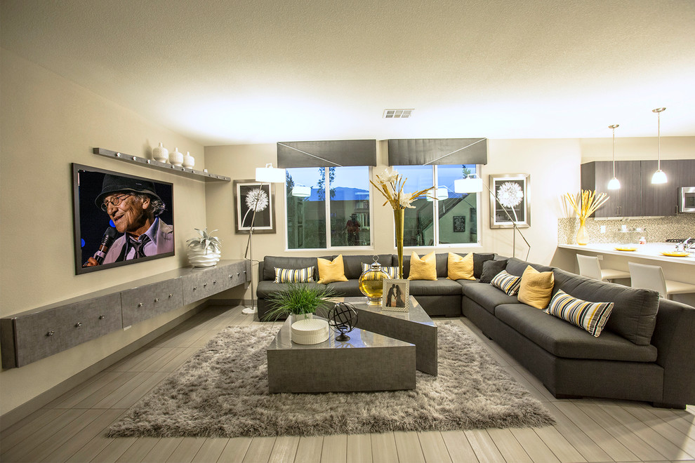 Vista Contemporary Living Room Las Vegas By Design Source 