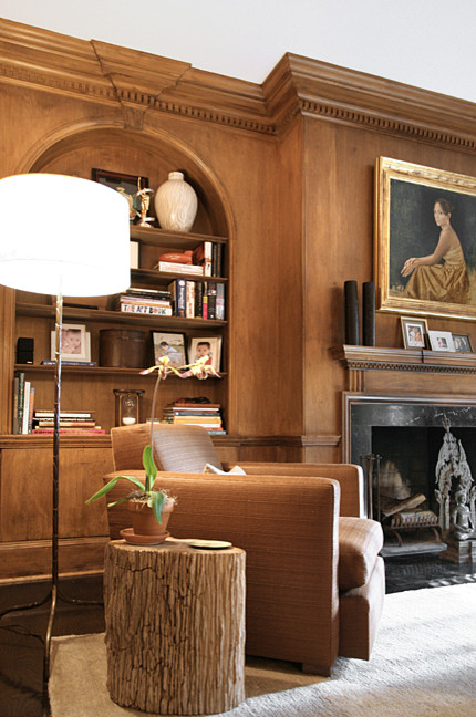Inspiration for a timeless living room remodel in New York