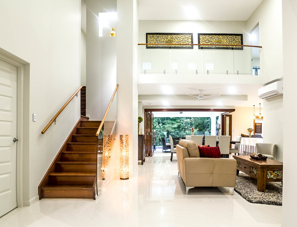 World-inspired living room in Cairns.