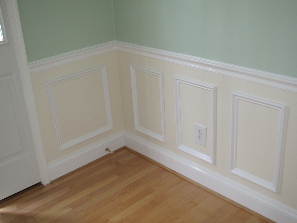 Wainscoting, Chair Rail, 6" Baseboards Traditional Living Room DC Metro by N V Home