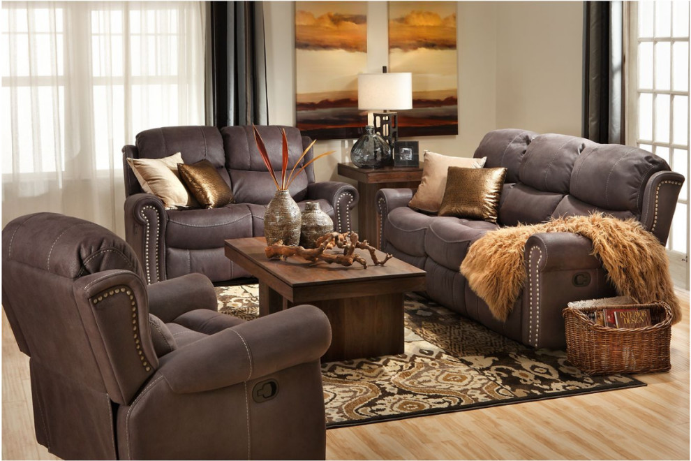 Walden Reclining Sofa Set Living Room, Furniture Row Sofa Sets