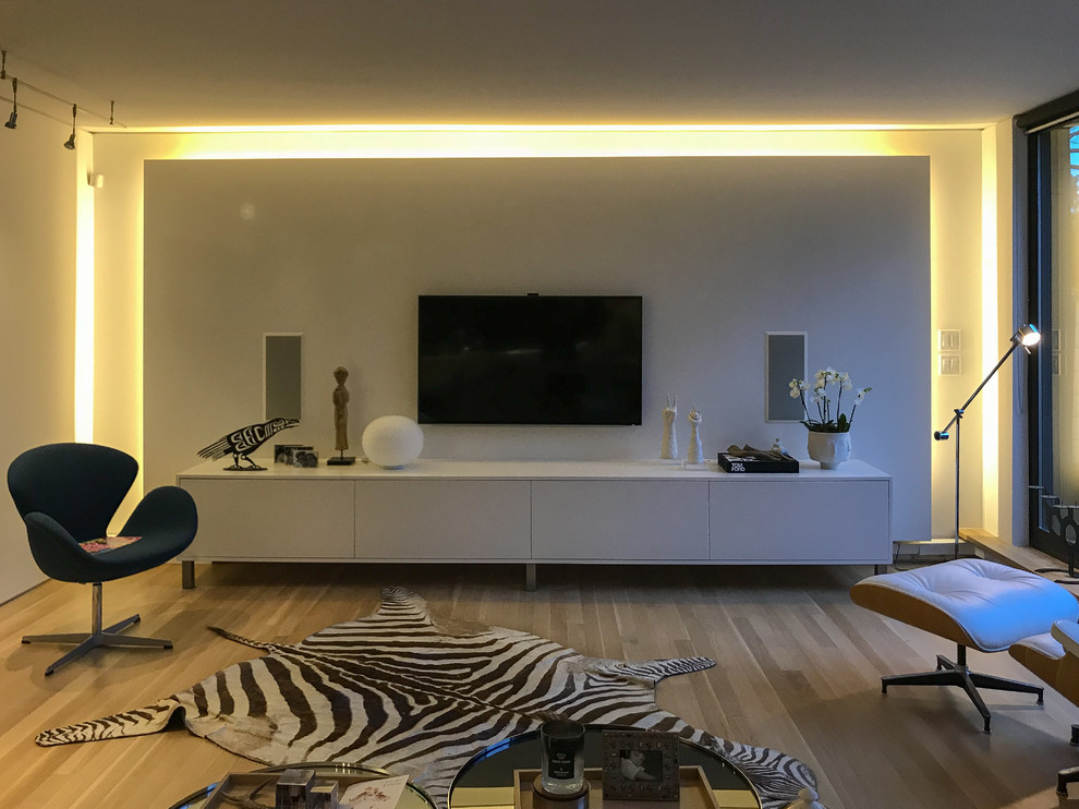 Wall Improvement Modern Condominium Modern Living Room Vancouver