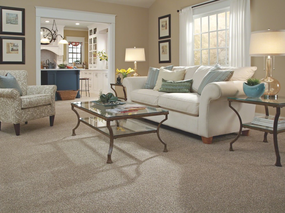 WalltoWall Carpeting Transitional Living Room New York by
