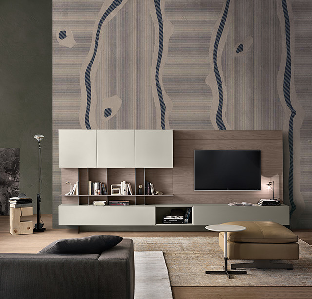 Wallpaper *NEW COLLECTION* Contemporary Living Room Miami by