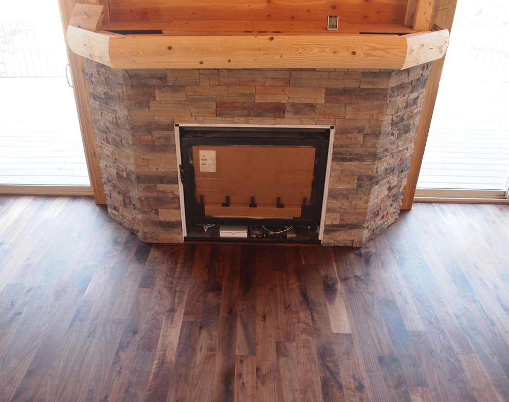 Walnut Hardwood Flooring with Rubio Monocoat Traditional Living