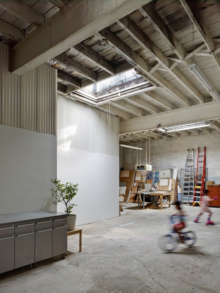 Inspiration for a contemporary garage remodel in Philadelphia
