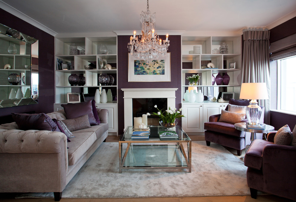 Inspiration for a contemporary living room remodel in Dublin