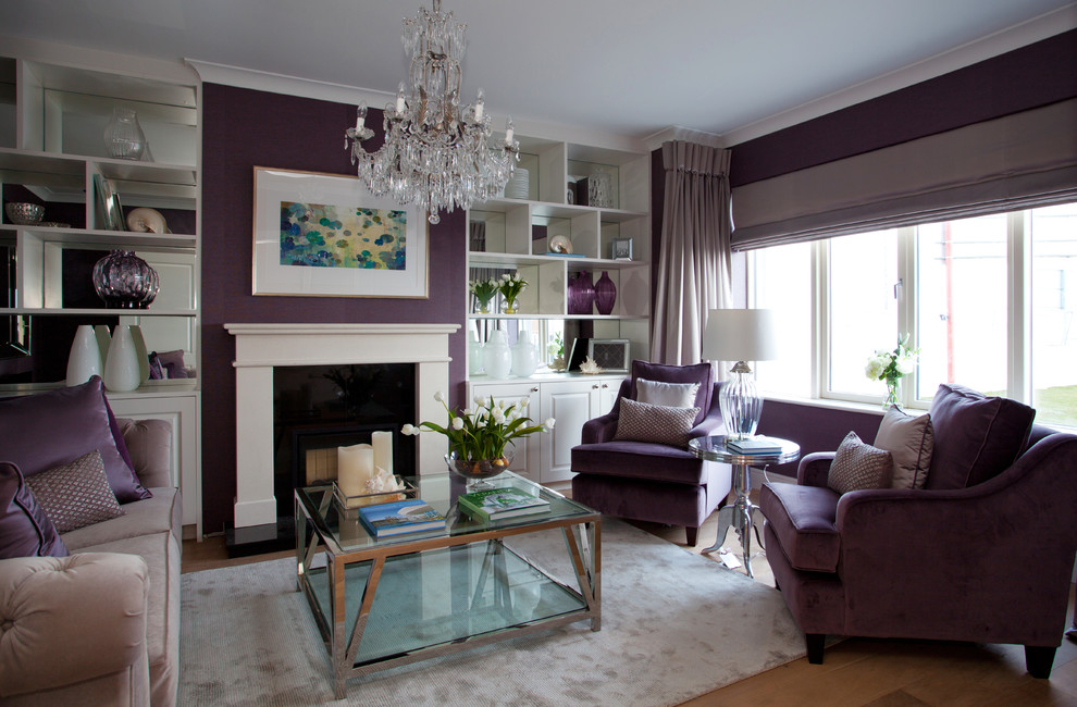 Living room - contemporary living room idea in Dublin