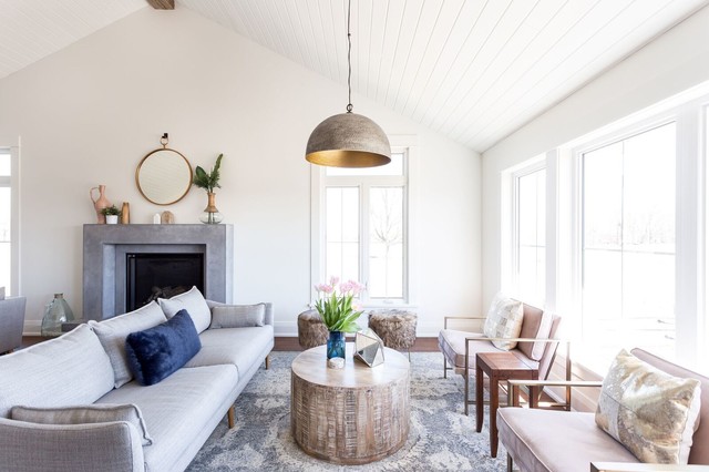 Waterdown Home - Beach Style - Living Room - Toronto - by Coco & Jack  Houzz