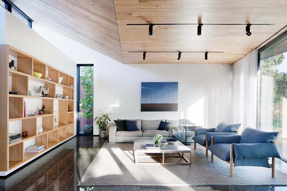 Inspiration for a living room remodel in Melbourne