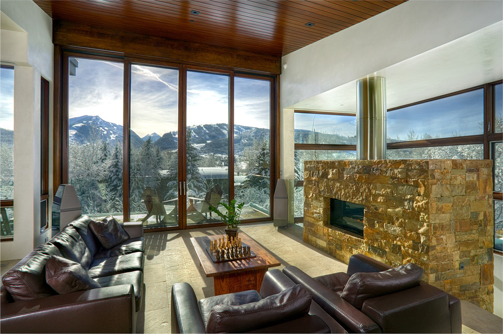 Weiland Liftslide Sliding Door Contemporary Living Room Denver by Weiland by Andersen