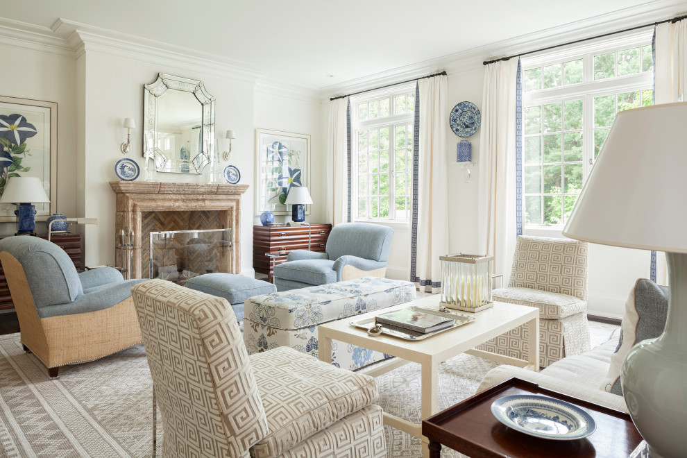 Wellesley Hills - Traditional - Living Room - Boston - by Catalano ...