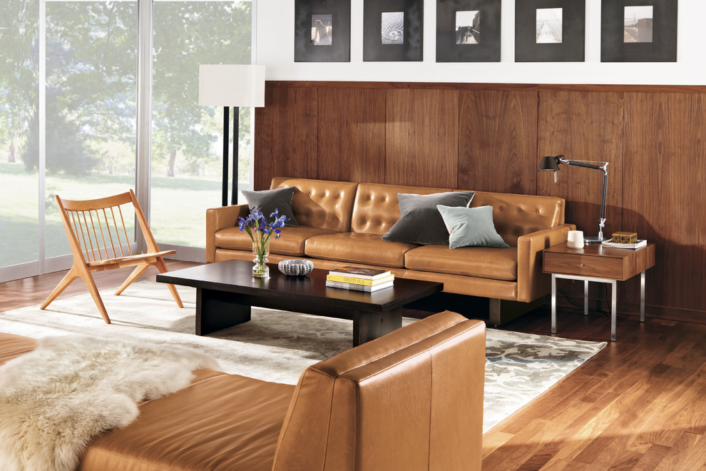 Wells Leather Sofa Room By R B Modern, Room And Board Leather Sofa