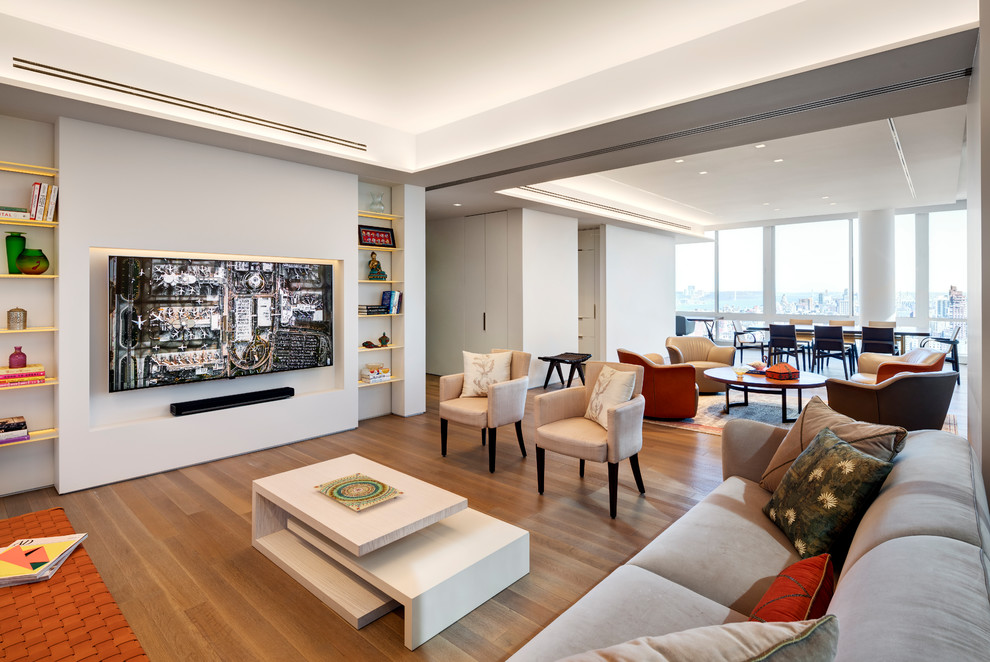 West 67th Street, Lincoln Square, NYC Contemporary Living Room