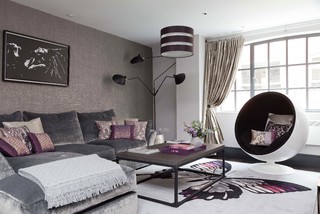 Ideas para salones | Fotos de salones violetas pequeños - Febrero 2023 |  Houzz ES