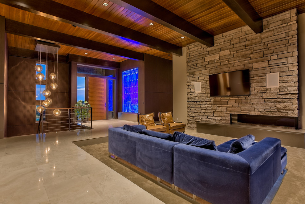 West Omaha lakefront home Contemporary Living Room Omaha by