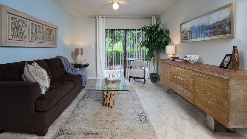 West Palm Beach Clubhouse & Model Unit Transitional Living Room