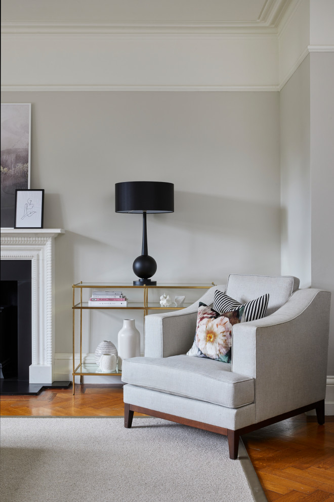 Weybridge Edwardian Family Home Contemporary Living Room Surrey