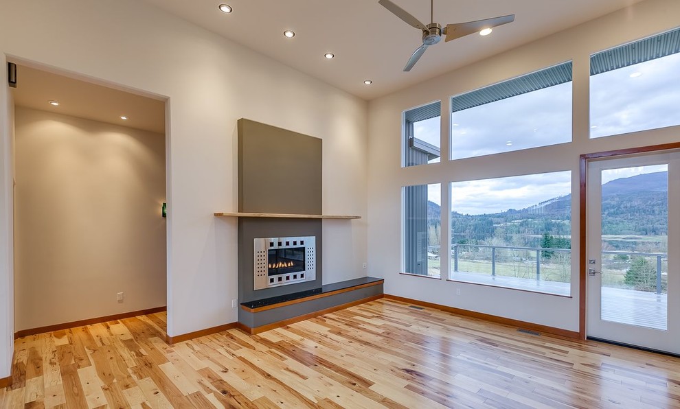 White Hawk Project Modern Living Room Seattle by Kaplan Homes