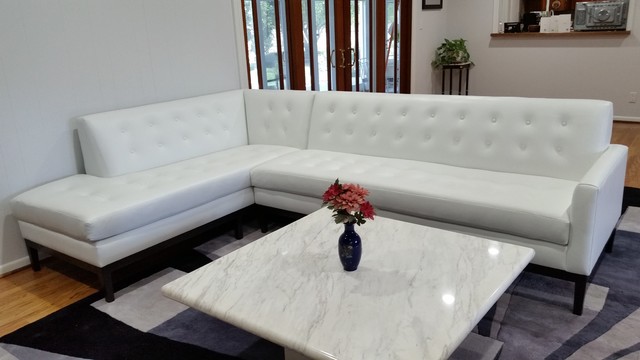 Leather sofa table deals