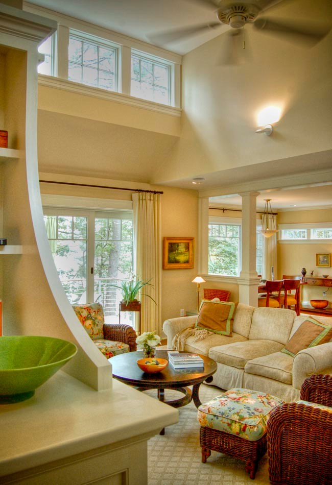 Whites Cove Traditional Living Room Portland Maine by Gulfshore