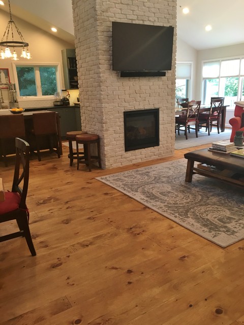 Wide Plank Pine Floors - Hastings-on-the-Hudson, NY - Country - Living