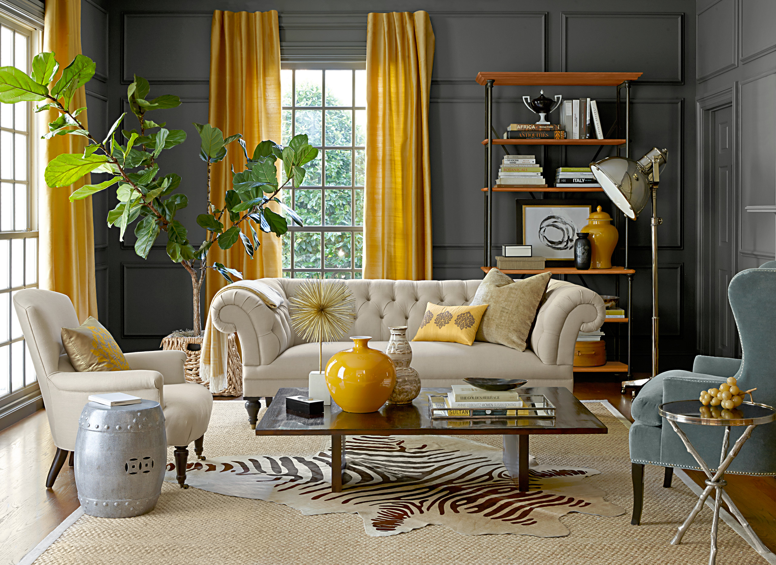 75 Beautiful Grey and Yellow Living Room Ideas and Designs February 2025 Houzz UK