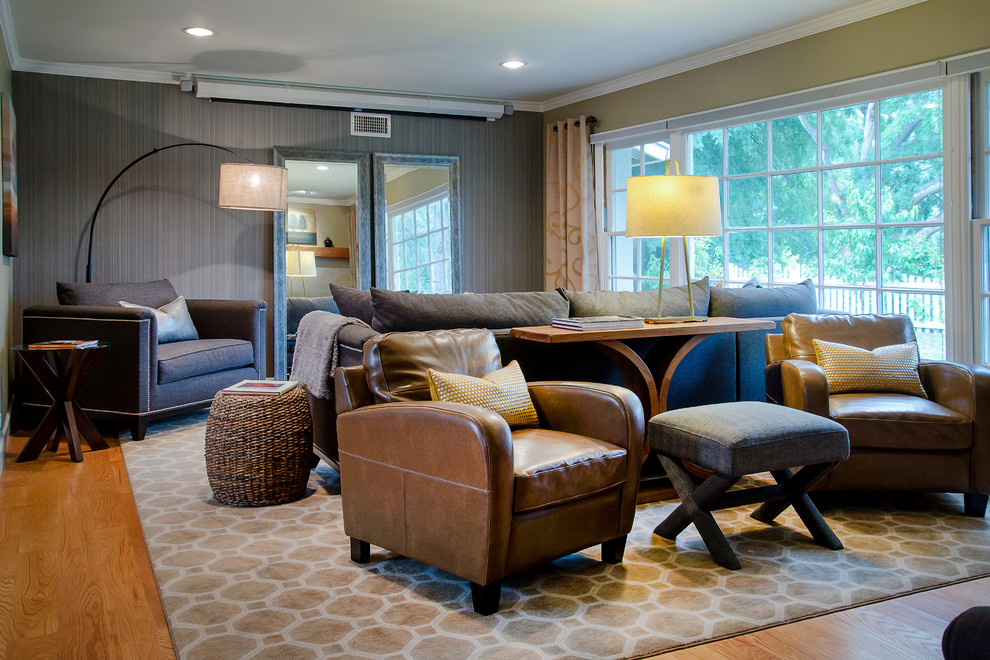 Wilmar Blvd. Transitional Living Room Los Angeles by Courtney