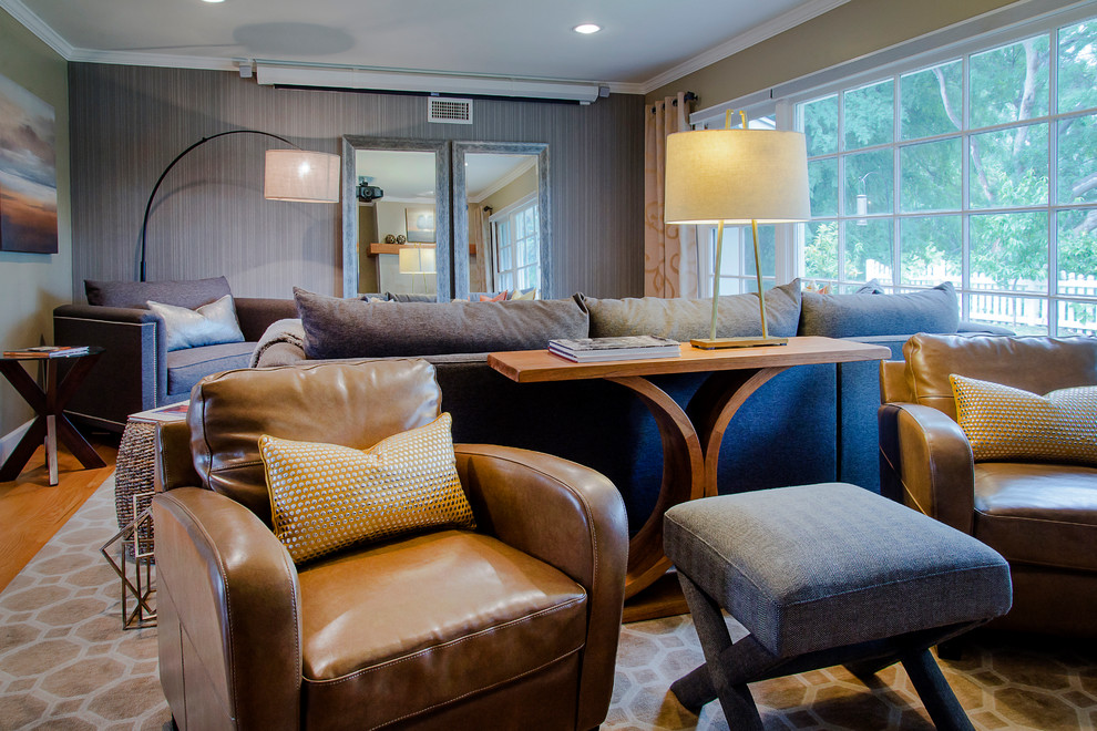 Wilmar Blvd. Transitional Living Room Los Angeles by Courtney