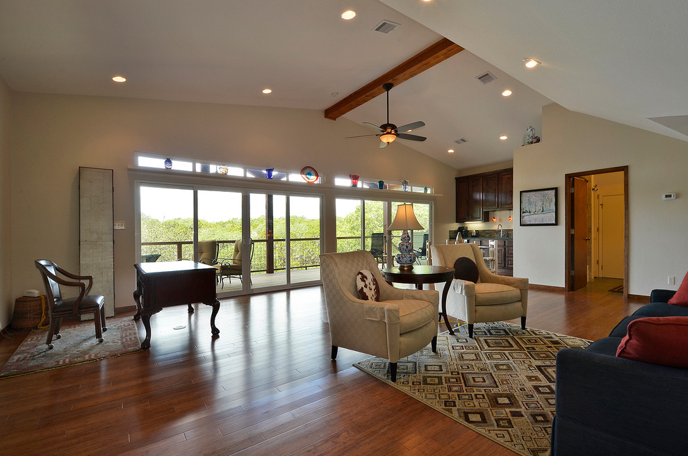 Wimberley Custom Home Addition - Traditional - Living Room - Austin ...
