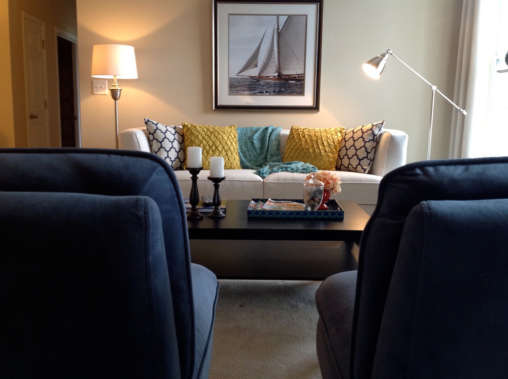 Windemere Condo Contemporary Living Room Burlington by Lee Ann