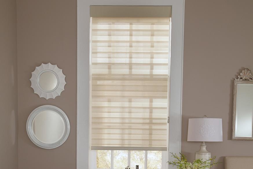 WINDOW SHADES SHEER SHADINGS Living Room Shades Lafayette Allure Modern Living Room