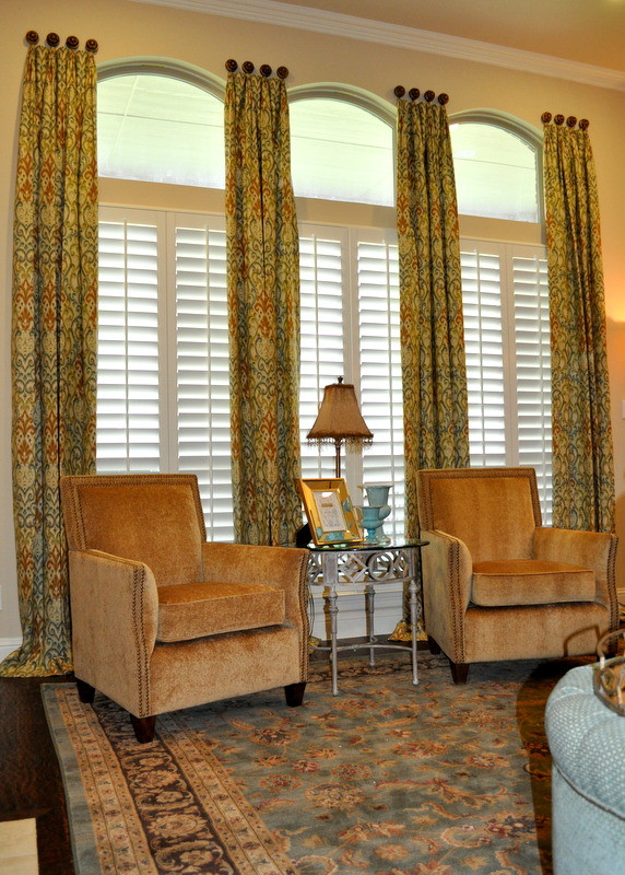 Window Treatments Traditional Living Room Dallas by Paige