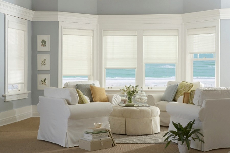 Источник вдохновения для домашнего уюта: гостиная комната среднего размера в морском стиле