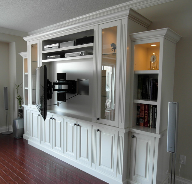 Wine Display & Media BuiltIns Classique Salon Toronto par