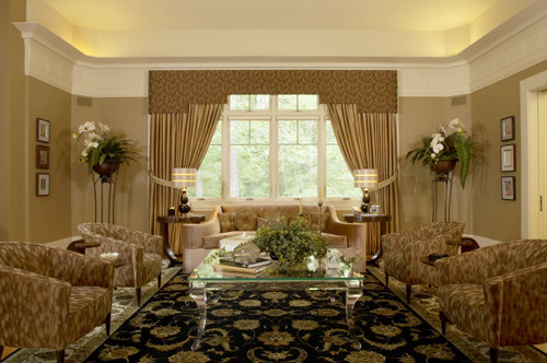 Example of a large formal and enclosed living room design in Other