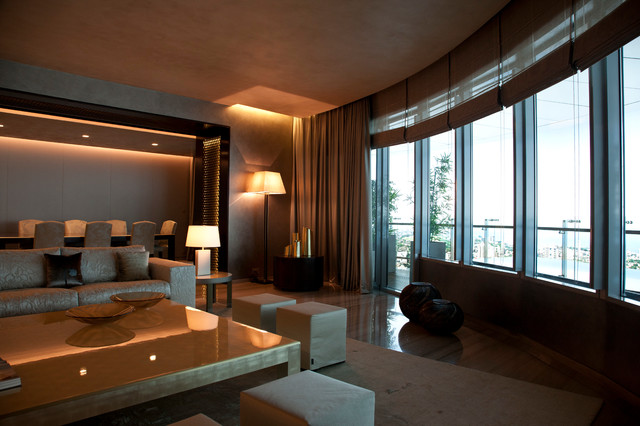 World Towers India - Contemporary - Living Room - Mumbai - by Armani/Casa  Miami | Houzz IE