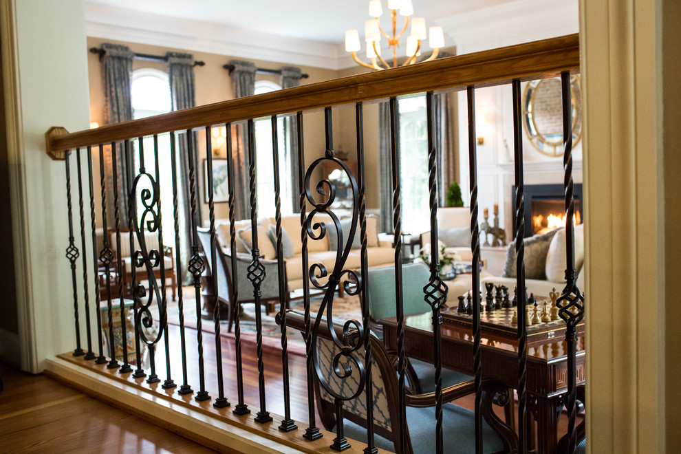 Wrought Iron Railing Traditional Living Room Baltimore by Megan