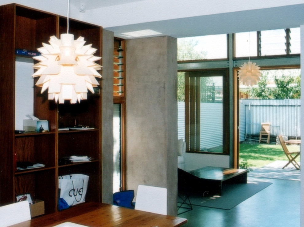 Immagine di un soggiorno design di medie dimensioni e aperto