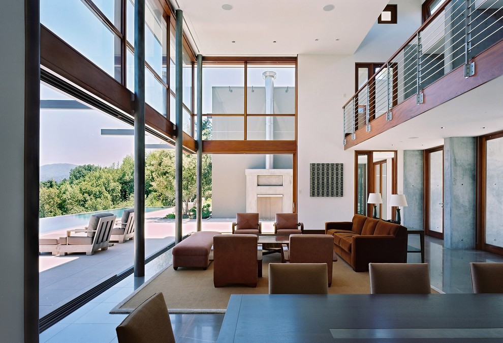 Living room - contemporary open concept living room idea in San Francisco