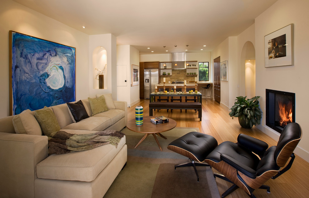 Contemporary living room in Santa Barbara.