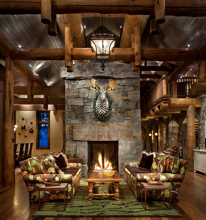 Yellowstone Club Residence Traditional Living Room Other by