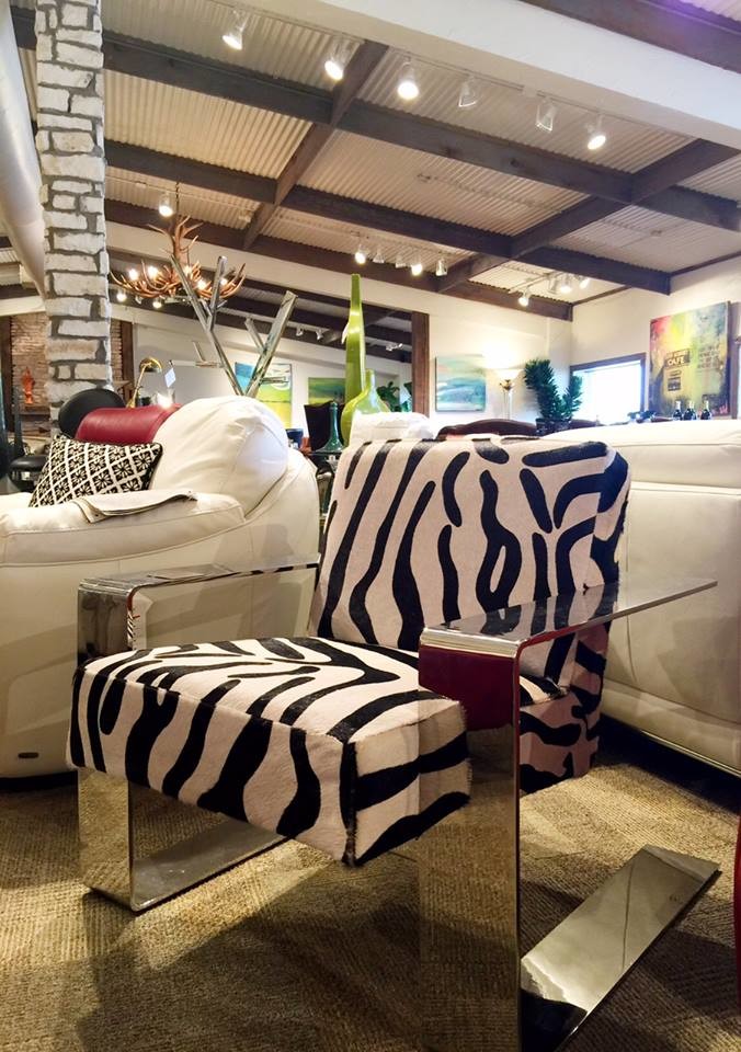 Zebra accent chair by Bernhardt (Austin Tx & Houston Tx) Shabbychic