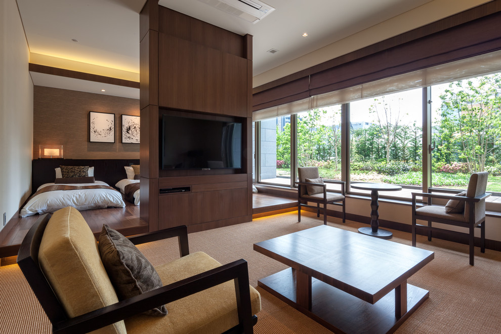 This is an example of a modern living room in Tokyo.
