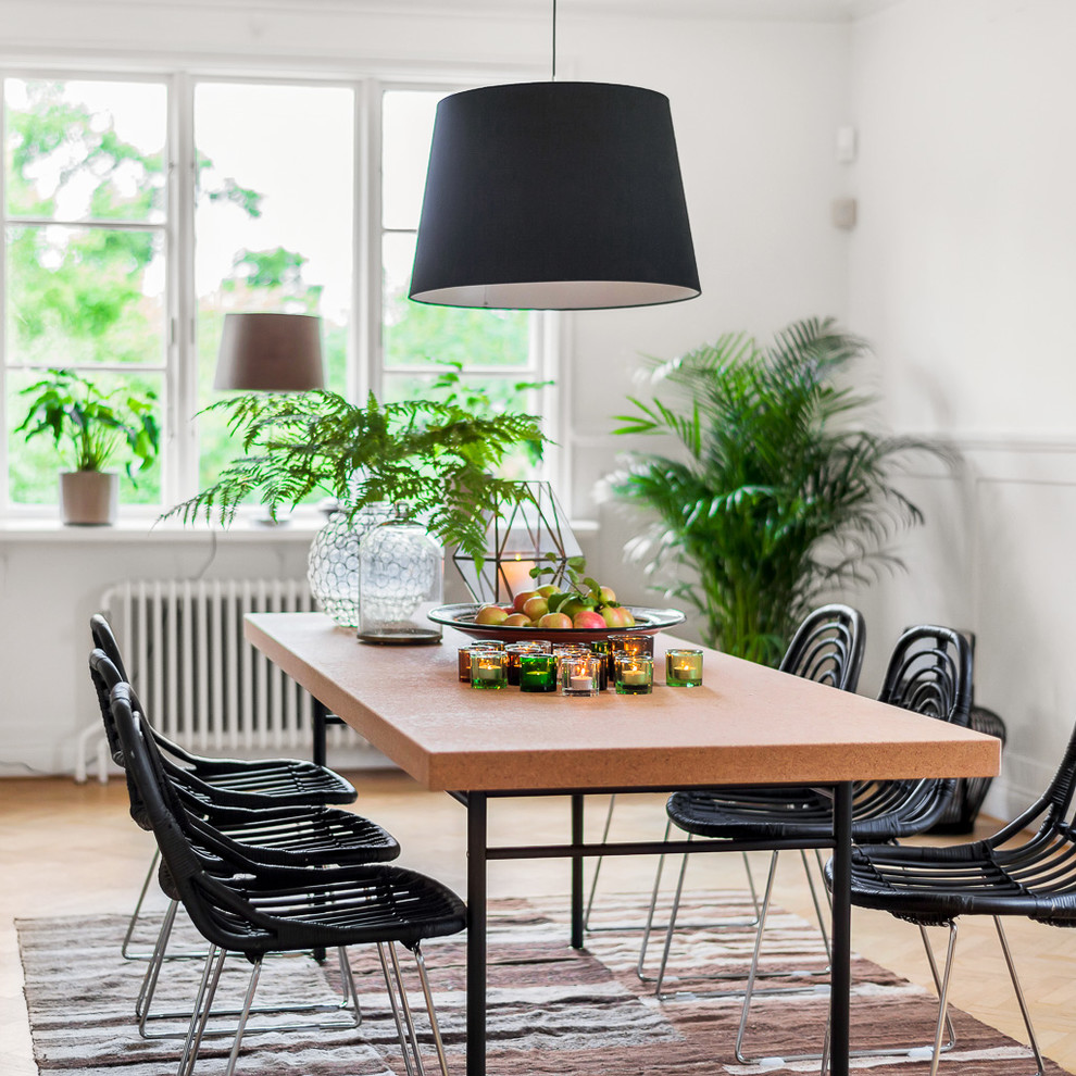This is an example of a modern dining room in Stockholm.