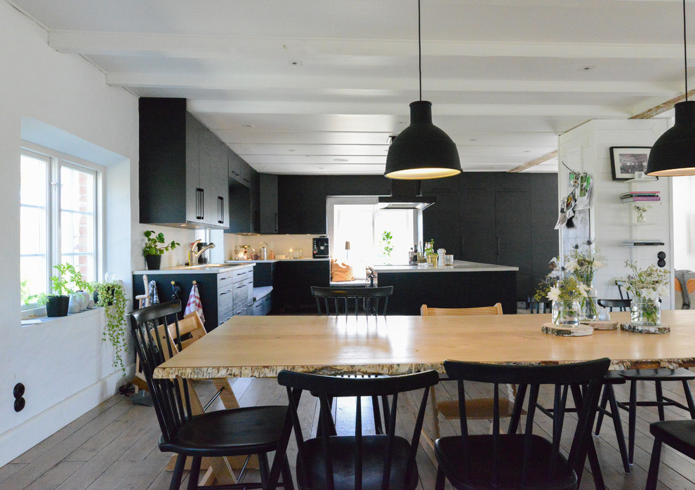 Photo of a scandi dining room in Gothenburg.