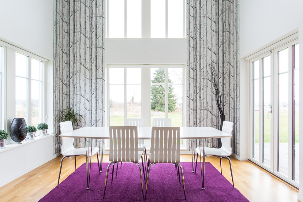 This is an example of a modern dining room in Stockholm.