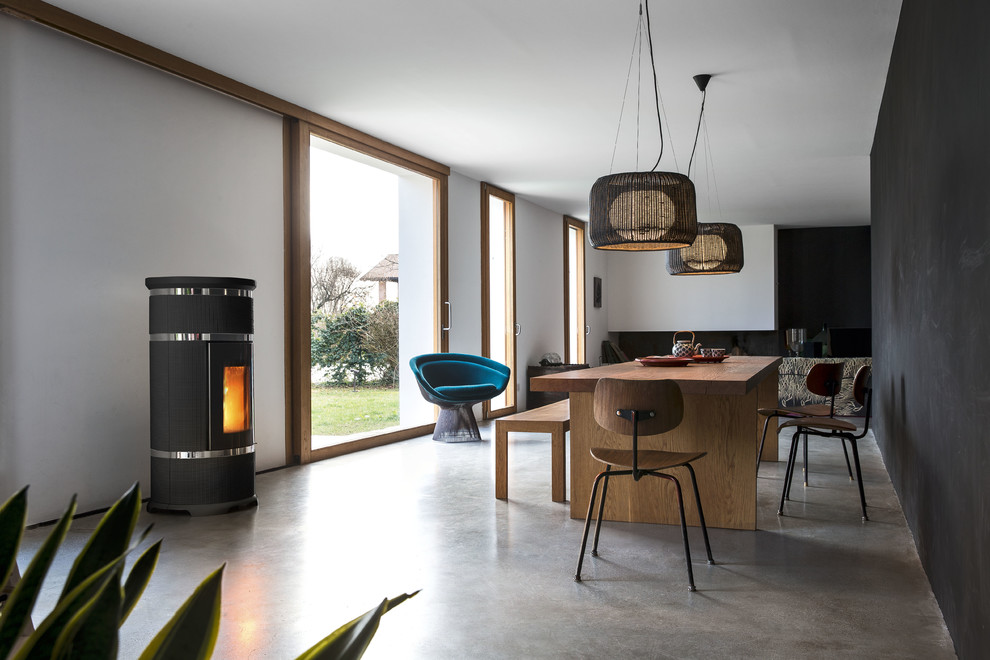 Idée de décoration pour une salle à manger nordique.